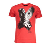 Cavalli Class Red Cotton T-Shirt -   -  Cavalli Class.